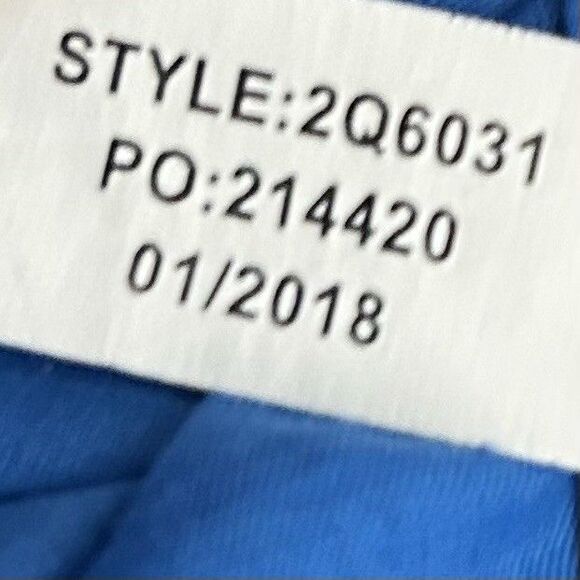 Vineyard Vines Palm Print Maxi Dress Sz 8 Blue Pink Strappy Tropical Boho Summer - Picture 13 of 14